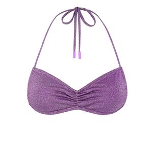 Violet sparkle Greta triangl top